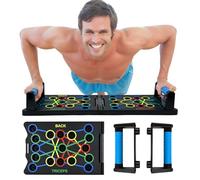 ROYUEXT 24-In-1 Foldable Push Up Board Multi-function Push Up Bars, Pushup Stand, Strength Training for Effectively Exercise the Muscle of the Upper Body Shoulders,Chest,Back and Triceps