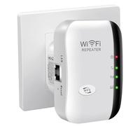 ROYUEXT WiFi Extender Wireless Signal Booster Signal Booster 2.4G High Speed,WiFi Network Repeater Internet Booster Wireless Plug in WiFi Extender Socket Plug and Play Broadband Booster (White)