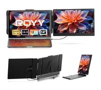 ROYY Dual Monitor Laptop Screen Extender - 14 Inch Portable Monitor IPS FHD 1080P Display Attached Extra Extended Screen USB-C/HDMI Port Compatible with Wins Mac Dex Chrome Work