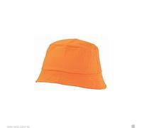 Rozgul Bucket Hat Unisex Adult Reversible Fisherman Sun Cap Double Sided Hat for Holidays Fishing Hiking 100% Cotton Size 58-59 cm (Orange Bucket)