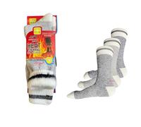 Rozgul Thermal Socks for Men, Extra Thick 2.4 Tog, Brushed Inside,Ideal for Hiking, Walking, Outdoor Winter, UK Size 6-11, Set of 3 Pairs