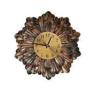 Rozhuhro Vintage Metal Decorative Wall Clocks, Creative Fashion Round Silent Rustic Wall Clock, Quartz Movement Battery Operated, for Farmhouse, Kitchen, Bedroom, Bathroom