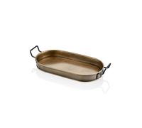 Rozi Gold Oval Serving Tray - 54 cm (W) x 23 cm (D) x 5 cm (H)
