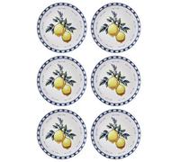 Rozi Odore Di Limone Collection Dinner Plates, Set Of 6