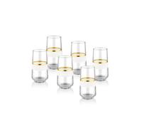 Rozi Snow Collection Highball Glasses, Set Of 6