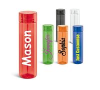 Rozier Personalised Custom Water Drink Bottle with Screw Top Lid - Any Name, Word, Business, Sports, School, Promotional Merchandise