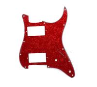 ROZILO 11 Hole Guitar Strat Pickguard HH Humbucker for Fender Standard Stratocaster Modern Style Red Pearl
