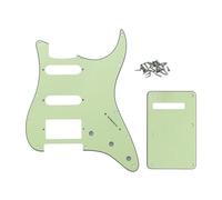 ROZILO 11 Hole Mint Green Strat HSS Pickguard Guitar BackPlate Set For Fender US/Mexico Made Standard Stratocaster Guitar Part
