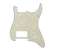 ROZILO 11 Hole ST/Strat Style One Humbucker Guitar Pickguard For USA/Mexico Fender Tom Delonge Strat Electric Guitar Aged Pearl
