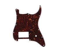 ROZILO 11 Hole ST/Strat Style One Humbucker Guitar Pickguard For USA/Mexico Fender Tom Delonge Strat Electric Guitar Dark Tortoise