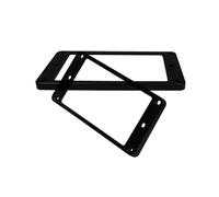 ROZILO 2PCS Black Plastic Humbucker Pickup Ring Flat Bottom Pickup Mounting Frame 3 * 5 for Neck and 7 * 9 for Bridge Pickup