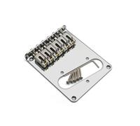 ROZILO 6 Roller Saddle 6 String Humbucker Guitar Bridge for Tele Telecaster Guitar Chrome Guitar Bridge Replacement