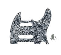 ROZILO 8 Hole Grey Pearl SS Guitar Tele Pickguard Plate with Screws Fit Fender Nashville Telecaster Pickguard