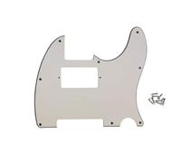 ROZILO 8 Hole Tele Pickguard Guitar Humbucker Pick Guard Fit USA/Mexican Fender Standard Telecaster Ivory 3 Ply