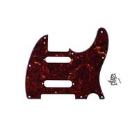 ROZILO 8 Hole Vintage Tortoise SS Guitar Tele Pickguard Plate with Screws Fit Fender Nashville Telecaster Pickguard