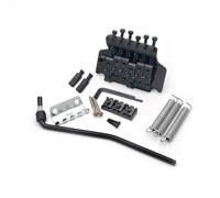 ROZILO Black Electric Guitar Tremolo Bridge with Bar Double Strat Locking for Floyd Rose Type
