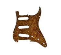 ROZILO Brown Pearl SSS 11 Holes Strat Electric Guitar Pickguard Scratch Plate For USA/Mexico Stratocaster Modern Style Guitar Parts
