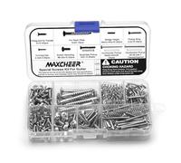 ROZILO Chrome 270pcs Guitar Screw Kit,Telecaster Kit, Pickguard Screws,Switch Plate Screws,Tuner,Machine Head, Neck Plate,Pickup,Bridge, Guitar Repair Parts for Fender/Tele/Strat/Sq