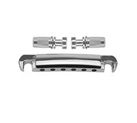 ROZILO Electric Guitar Tune-O-Matic Tailpiece Wrap Around Bridge Tailpiece for Les Paul LP Junior Chrome