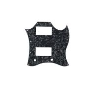 ROZILO Full Face American Standard SG Pickguard Scratch Plate with Screws Fit SG Guitar Epiphone SG Black Pearl