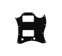 ROZILO Full Face American Standard SG Pickguard Scratch Plate with Screws Fit SG Guitar Epiphone SG Black 3Ply