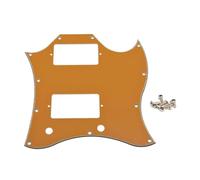 ROZILO Full Face American Standard SG Pickguard Scratch Plate with Screws Fit SG Guitar Epiphone SG Orange 3 Ply