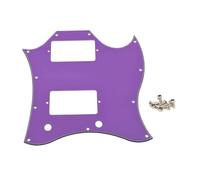 ROZILO Full Face American Standard SG Pickguard Scratch Plate with Screws Fit SG Guitar Epiphone SG Black Purple 3 Ply