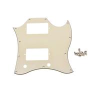 ROZILO Full Face American Standard SG Pickguard Scratch Plate with Screws Fit SG Guitar Epiphone SG Aged White