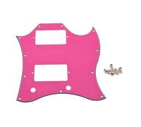 ROZILO Full Face American Standard SG Pickguard Scratch Plate with Screws Fit SG Guitar Epiphone SG Pink 3 Ply
