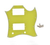 ROZILO Full Face American Standard SG Pickguard Scratch Plate with Screws Fit SG Guitar Epiphone SG Yellow 3 Ply