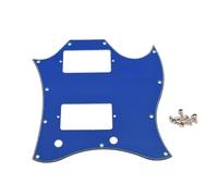 ROZILO Full Face No Hole American Standard SG Pickguard Scratch Plate with Screws Fit SG Guitar Epiphone SG Blue 3 Ply