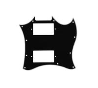 ROZILO Full Face No Hole American Standard SG Pickguard Scratch Plate with Screws Fit SG Guitar Epiphone SG Black 3Ply