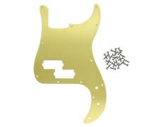 ROZILO Gold 13 Holes Anodized Aluminum P-Bass Pickguard for American Fender Standard Precision Bass