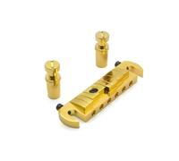 ROZILO Gold GTB Adjustable Intonated Wraparound Bridge Tailpiece Fit for Les Paul Style Electric Guitar