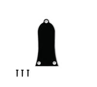 ROZILO Guitar Head Cover 3 Holes 2Ply White/Black Blank Guitar Truss Cover | 3 Hole for Epiphone Style Les Paul LP