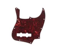 ROZILO J Bass Pickguard Scratch Plate 10 Hole Bass Pickguard for USA/Mexican 4 String Jazz Bass Vintage Tortoise