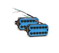 ROZILO Light Blue Adjustable High Output Invader style Guitar Humbucker Pickups Ceramic Magnet Neck and Bridge Pickups For Electric Guitar