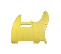 ROZILO Metal Aluminum Anodized American Vintage 8 Hole Tele Style Pickguard w/Screws Fit USA/Mexican Fender Standard Telecaster Pickguard (Gold for Right Hand)