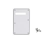 ROZILO Pickguard Tremolo Cavity Cover Backplate Standard Guitar Back Plate for Strat/Stratocaster Made in USA White 3Ply