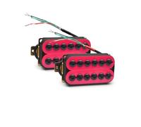 ROZILO Pink Adjustable High Output Invader style Guitar Humbucker Pickups Ceramic Magnet Neck and Bridge Pickups For Electric Guitar