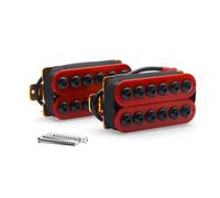 ROZILO Red Adjustable High Output Invader style Guitar Humbucker Pickups Ceramic Magnet Neck and Bridge Pickups For Electric Guitar