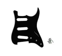 ROZILO SSS Strat Pickguards No Screw Hole Guitar Scratch Plate Custom for Fender Strat Squier Guitar Part Black 3Ply