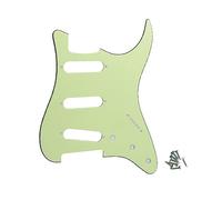 ROZILO SSS Strat Pickguards No Screw Hole Guitar Scratch Plate Custom for Fender Strat Squier Guitar Part Mint Green