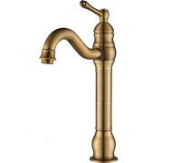 Rozin Antique Brass Bathroom Sink Tap Single Handle 360° Rotable Spout Deck Mounted Mixer Tap