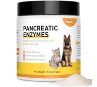 ROZJOVU Pancretase Digestive Enzymes,10x Pancreatin, Pancreatin for Dogs and Cats, Pancreatic Enzyme,Great for Pets with EPI,Pancreatic enzymes for Dogs