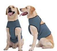 ROZKITCH Dog Anxiety Shirt Calming Jacket, Mesh Dog Anxiety Vest for Thunderstorm Fireworks Travel Vet Visit Separation Anxiety Relief Outdoor Indoor Elastic Breathable Calming Shirt Wrap Blue 2XL