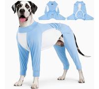 ROZKITCH Dog Cooling Sun Protection Suit, 2-in-1 Full Body & Front-Leg Dog UV Shirt with Adjustable Drawstring, Breathable Mesh Belly, Summer Dog Apparel for Giant Blue 4XL