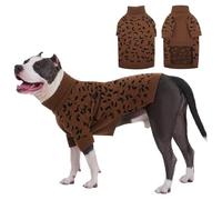 ROZKITCH Dog Sweater for Large Dogs, Knit Winter Pullover for Bulldogs, Pugs, and Rottweilers Warm Turtleneck Coat Khaki L