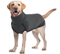 ROZKITCH Dog Winter Coat Soft Pullover Pajamas, Pet Windproof Warm Cold Weather Jacket Vest Cozy Onesie Jumpsuit Apparel Outfit Clothes for Small, Medium, Large Dogs Walking Hiking Travel Sleep Black
