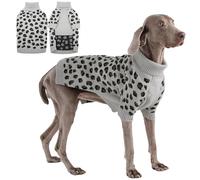 ROZKITCH Large Dog Sweater, Warm Knit Pullover for Cold Weather, Turtleneck Dog Coat for Shepherds Boxers and Mastiffs Grey 4XL